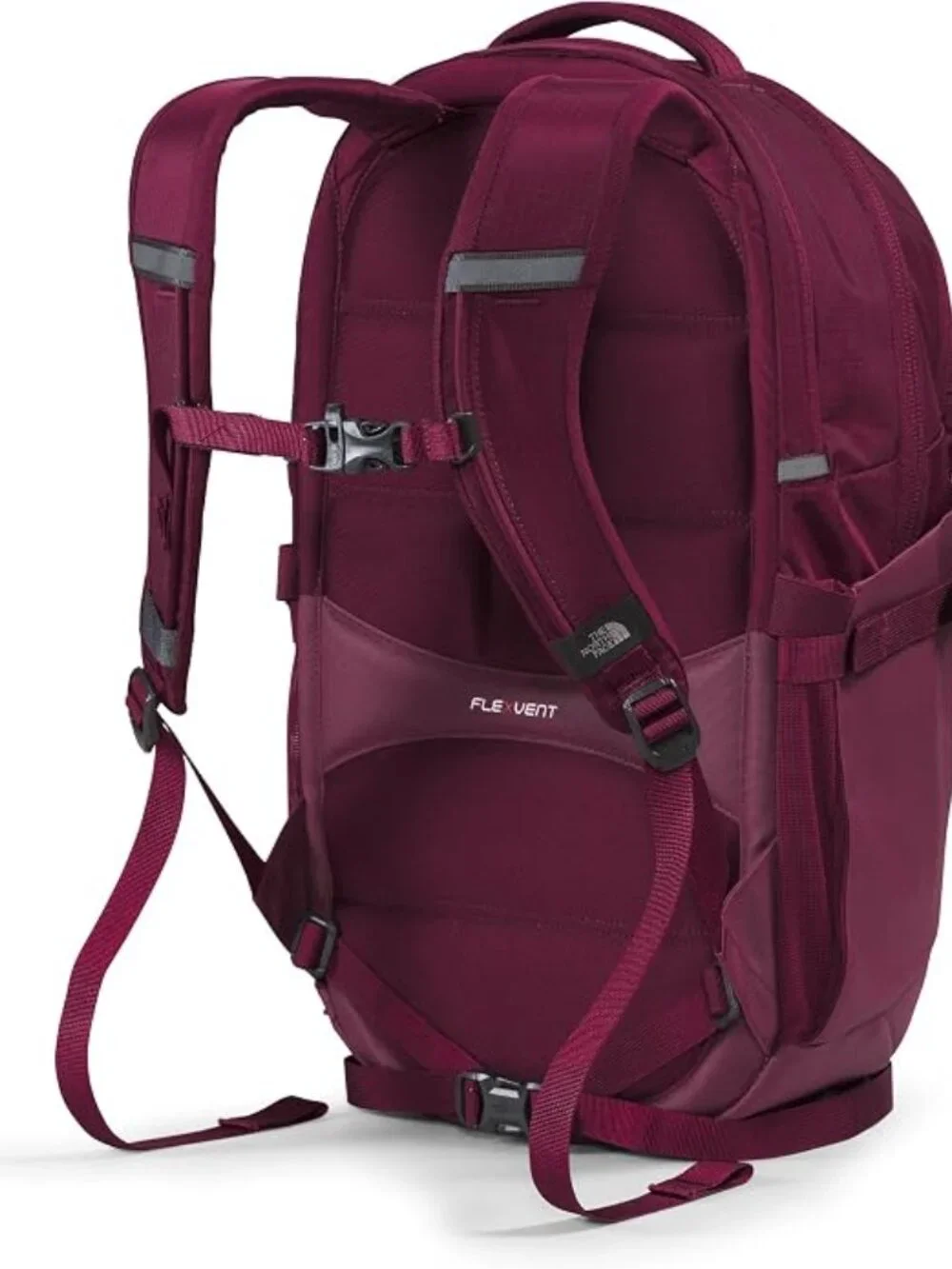 The North Face Recon 30L Luxe Backpack - Plum/Burgundy with Rose Gold Accents